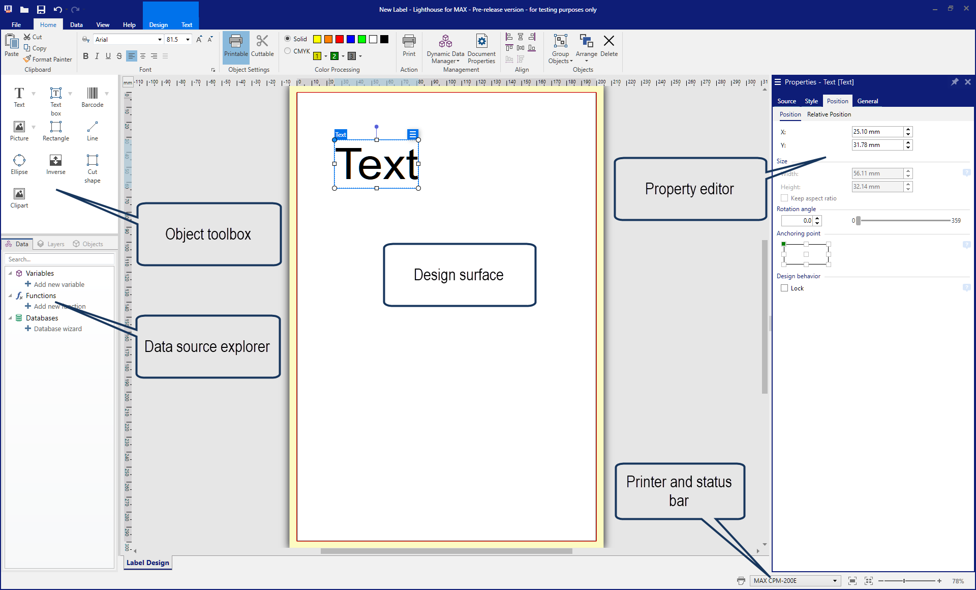 Workspace Overview Lighthouse for MAX